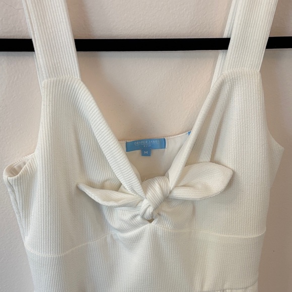 Draper James | Elegant White Sleeveless Dress Sz M - Picture 3 of 6